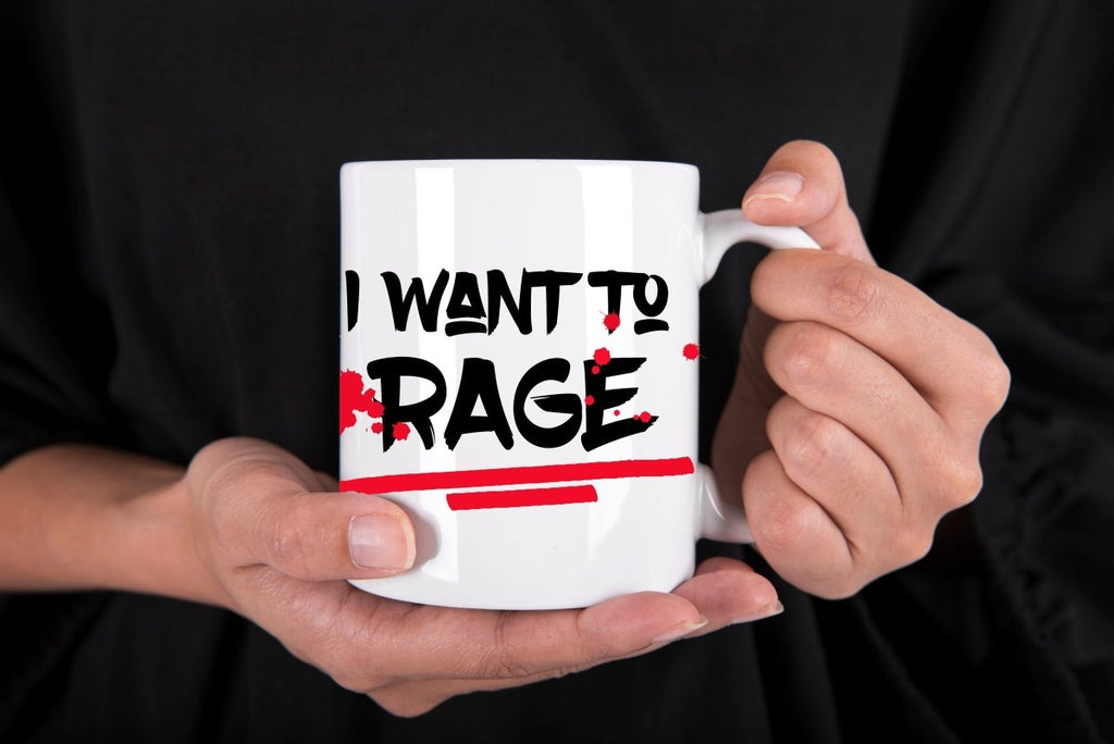 I want to Rage Dwarf Barbarian DnD Mug