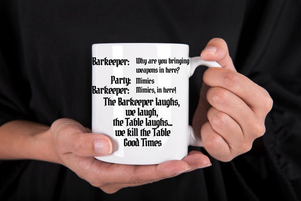 Mimic Joke DnD Mug
