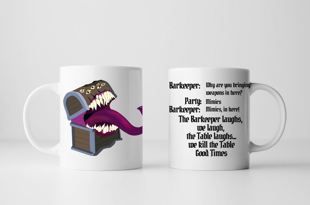 Mimic Joke DnD Mug