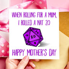 Nat 20 DnD Mothers Day Card