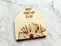 Personalised Best Teacher Ever Envelope Gift Card Holder