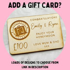 Personalised Bon Voyage Travel Envelope Gift Card Holder