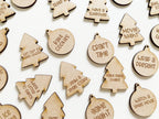 Personalised Christmas Advent Activity Tokens