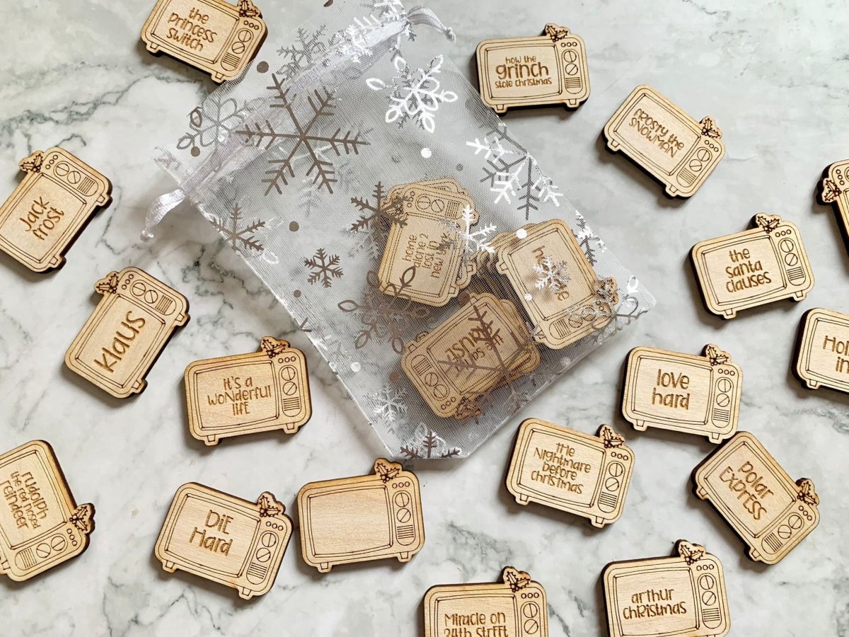 Personalised Christmas Advent Movie Tokens