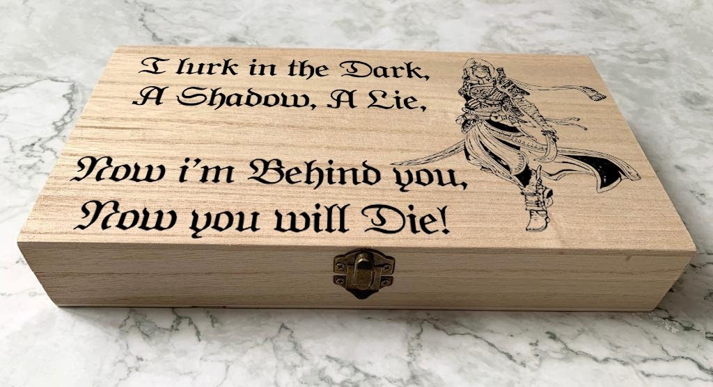 Personalised DnD Dice Box - Assassin Stealth Attack