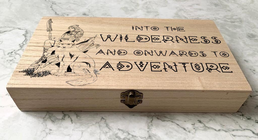 Personalised DnD Dice Box - Druid | Into the Wilderness