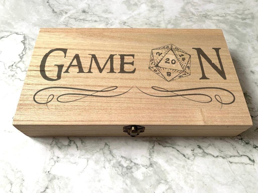Personalised DnD Dice Box - Game On