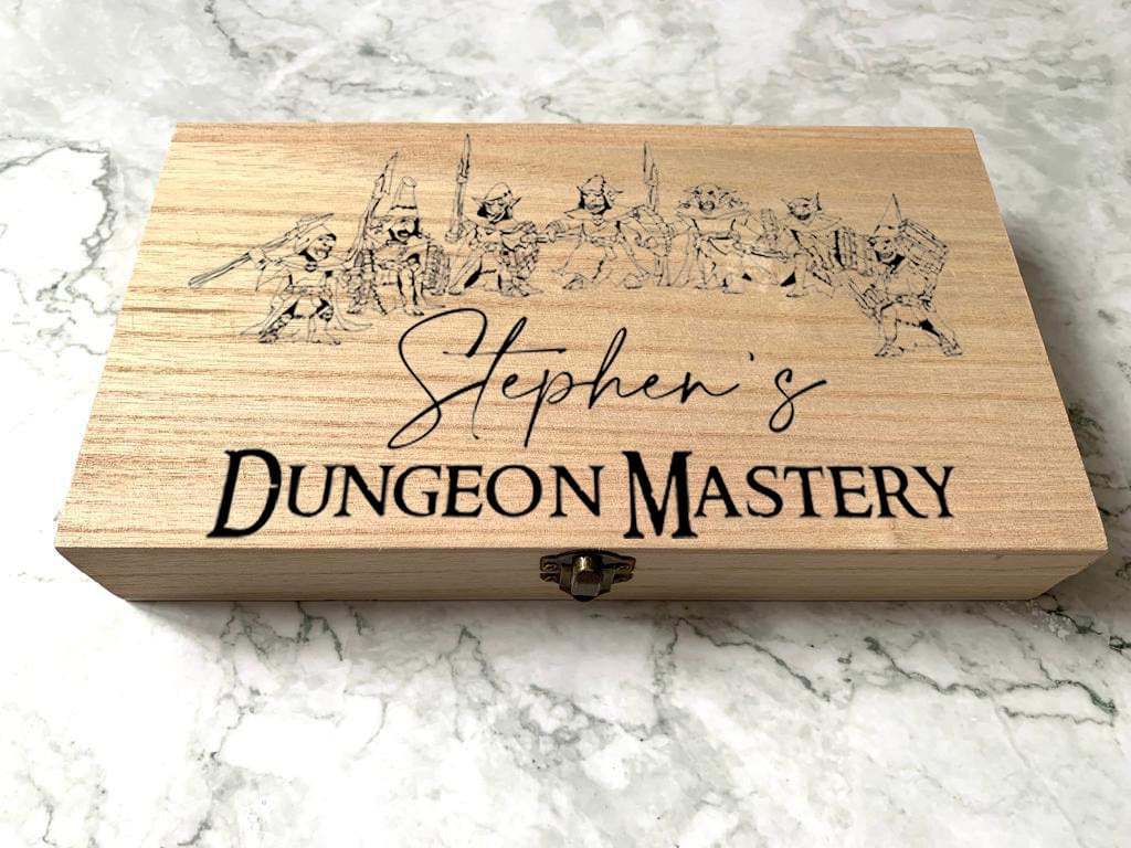 Personalised DnD Dice Box - Goblin Horde