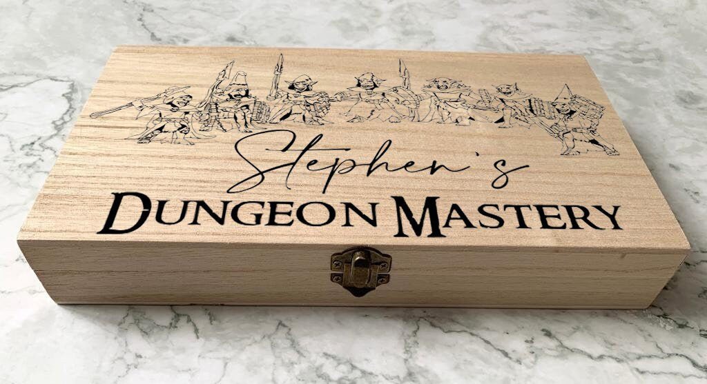 Personalised DnD Dice Box - Goblin Horde