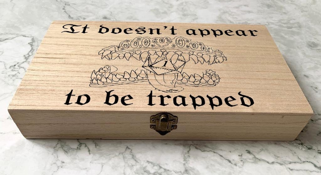 Personalised DnD Dice Box - It doesn't appear to be trapped