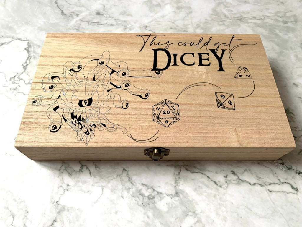 Personalised DnD Dice Box - This Could Get Dicey