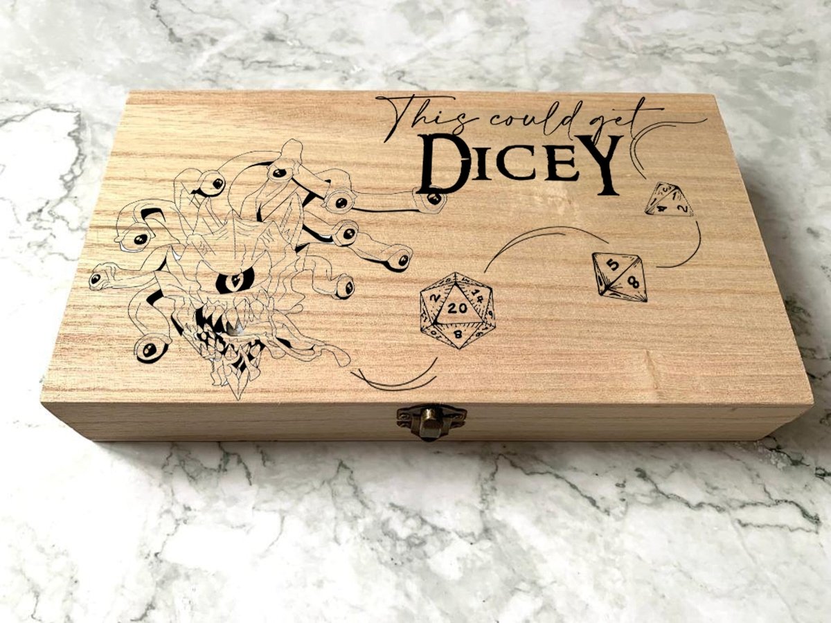 Personalised DnD Dice Box - This Could Get Dicey