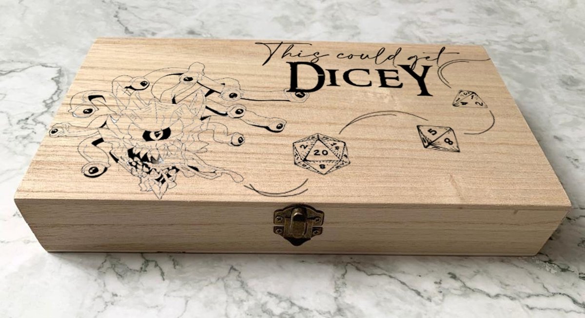 Personalised DnD Dice Box - This Could Get Dicey