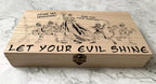 Personalised DnD Dice Box - Undead Necromancer, Let Your Evil Shine