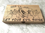 Personalised DnD Dice Box - Undead Necromancer, Let Your Evil Shine