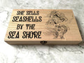 Personalised DnD Dice Box with Mermaid and Shark