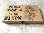 Personalised DnD Dice Box with Mermaid and Shark