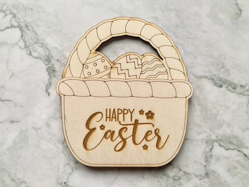 Personalised Easter Gift Card Holder - Carrot or Egg Basket shaped