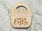Personalised Easter Gift Card Holder - Carrot or Egg Basket shaped