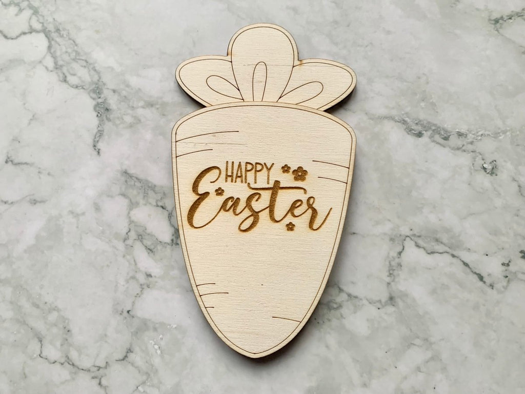 Personalised Easter Gift Card Holder - Carrot or Egg Basket shaped
