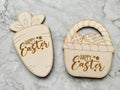 Personalised Easter Gift Card Holder - Carrot or Egg Basket shaped