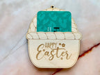 Personalised Easter Gift Card Holder - Carrot or Egg Basket shaped