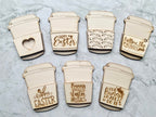 Personalised Easter Gift Card Holder - Coffee Shaped
