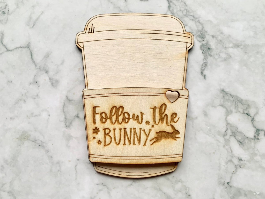 Personalised Easter Gift Card Holder - Coffee Shaped