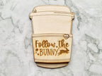 Personalised Easter Gift Card Holder - Coffee Shaped