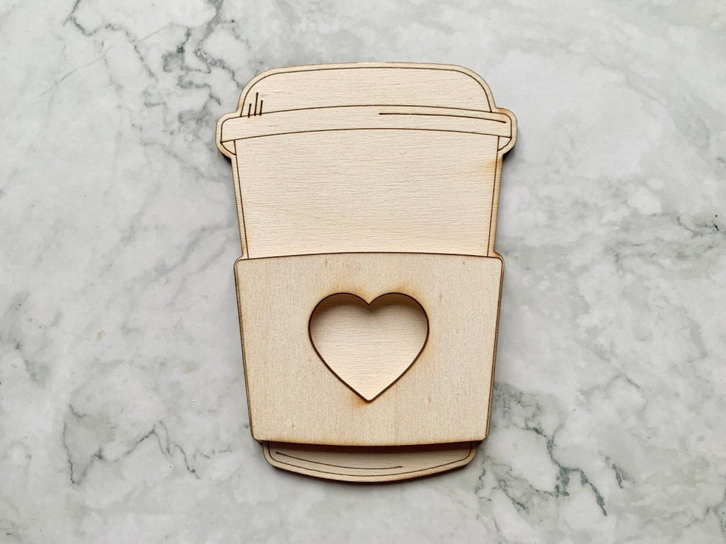 Personalised Easter Gift Card Holder - Coffee Shaped