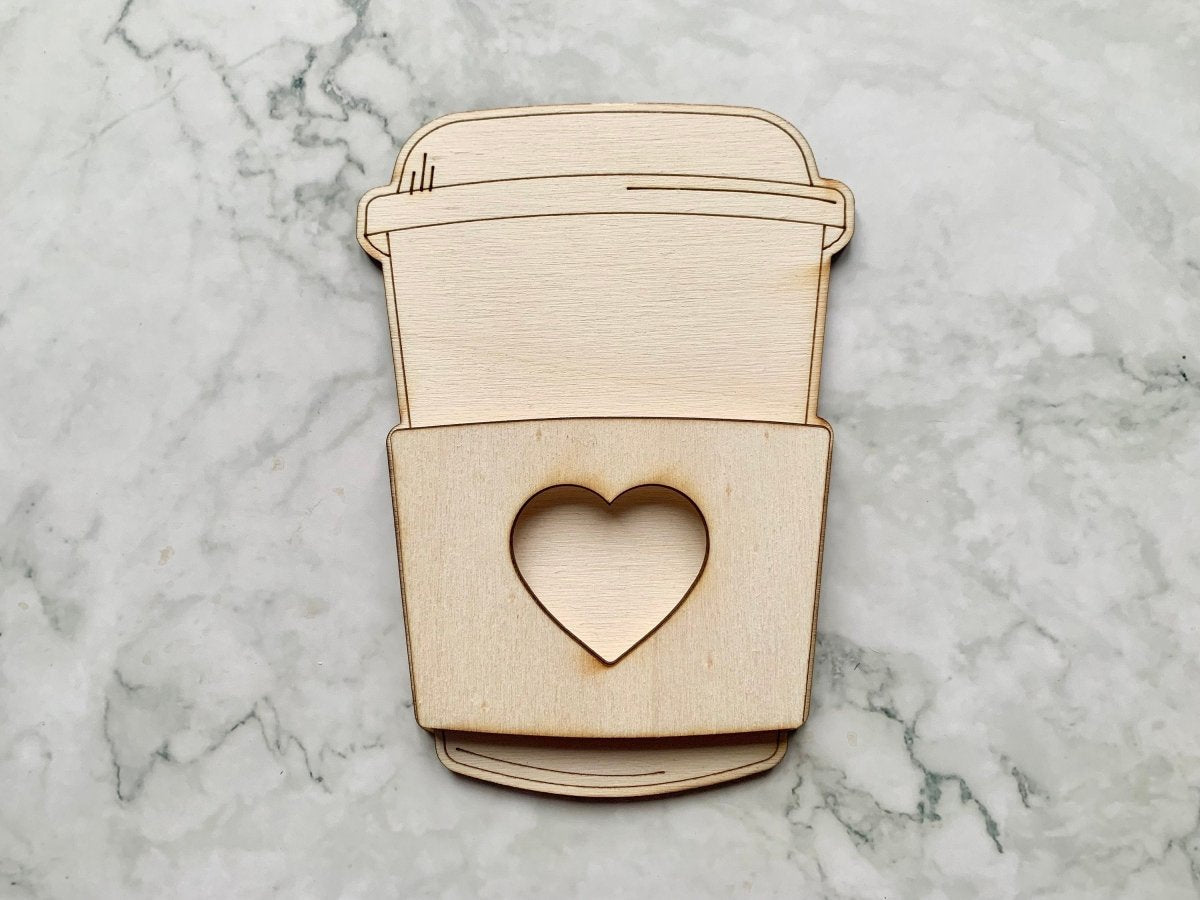 Personalised Easter Gift Card Holder - Coffee Shaped