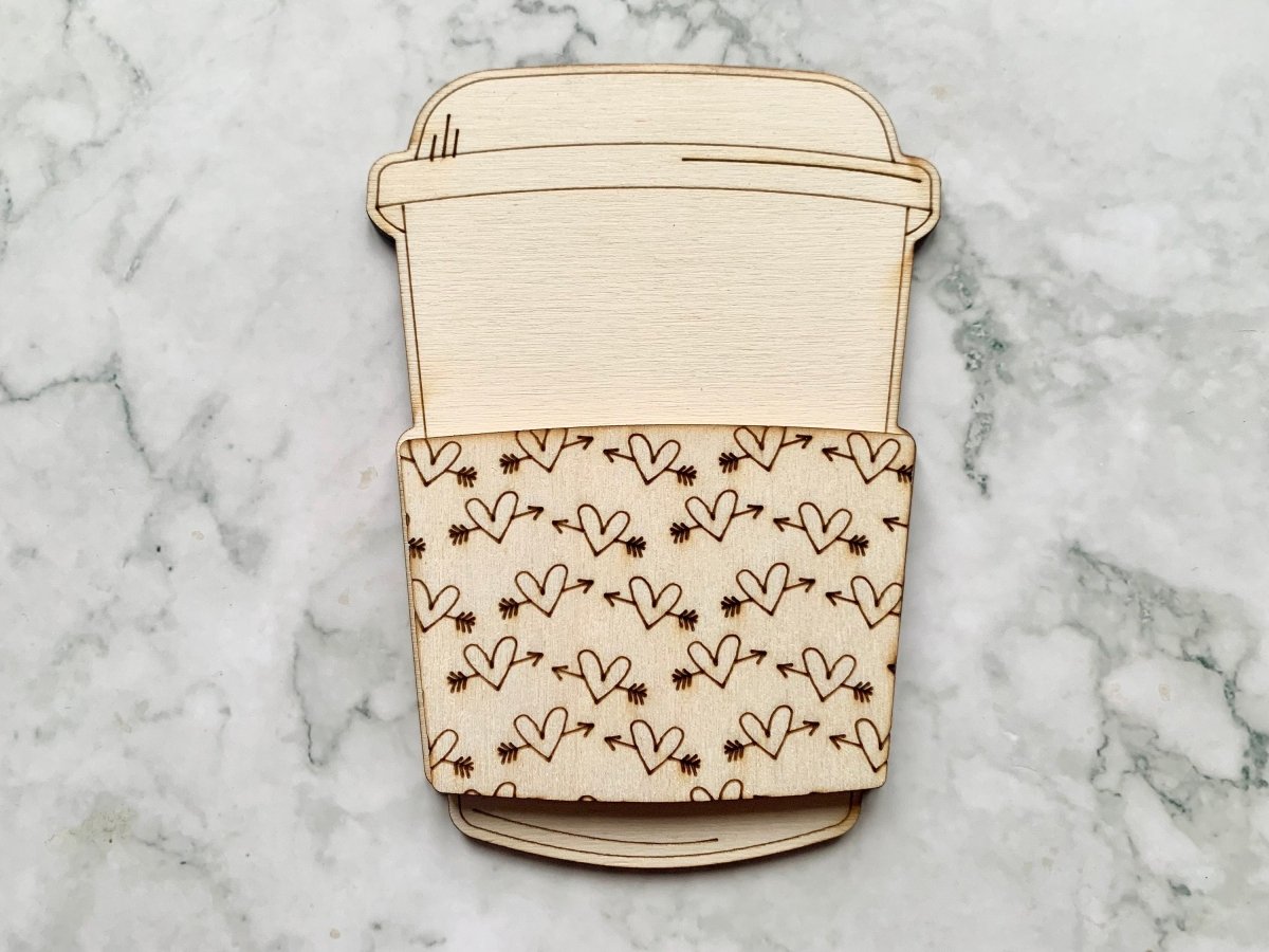 Personalised Easter Gift Card Holder - Coffee Shaped
