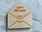 Personalised Happy Birthday Envelope Gift Card Holder