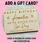 Personalised Happy Birthday Envelope Gift Card Holder