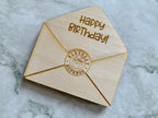 Personalised Happy Birthday Envelope Gift Card Holder