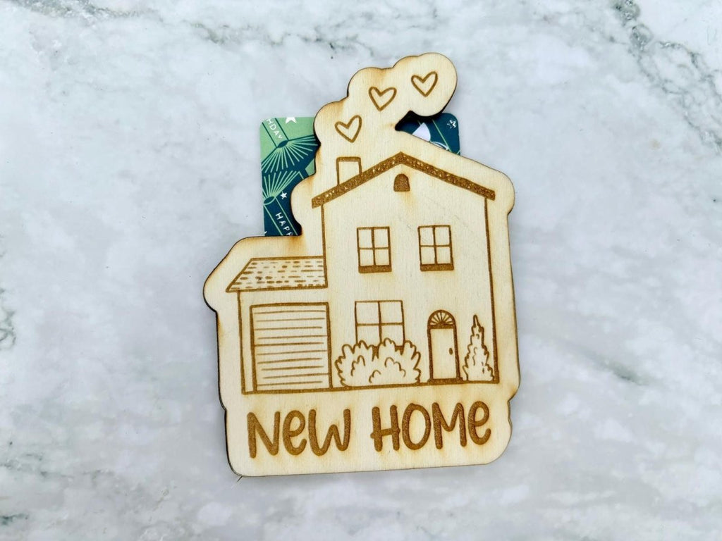 Personalised Home Sweet Home Housewarming Gift Card Holder