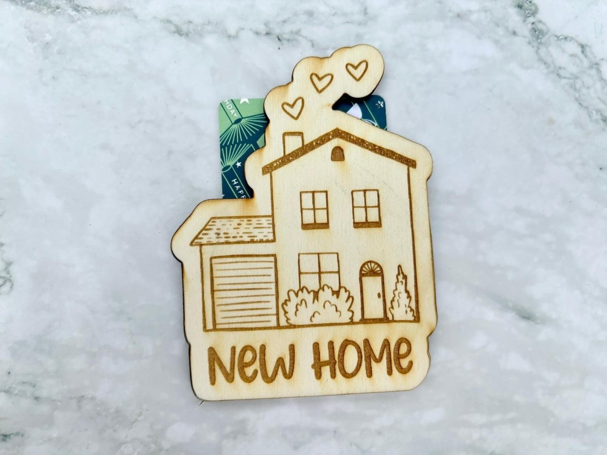 Personalised Home Sweet Home Housewarming Gift Card Holder