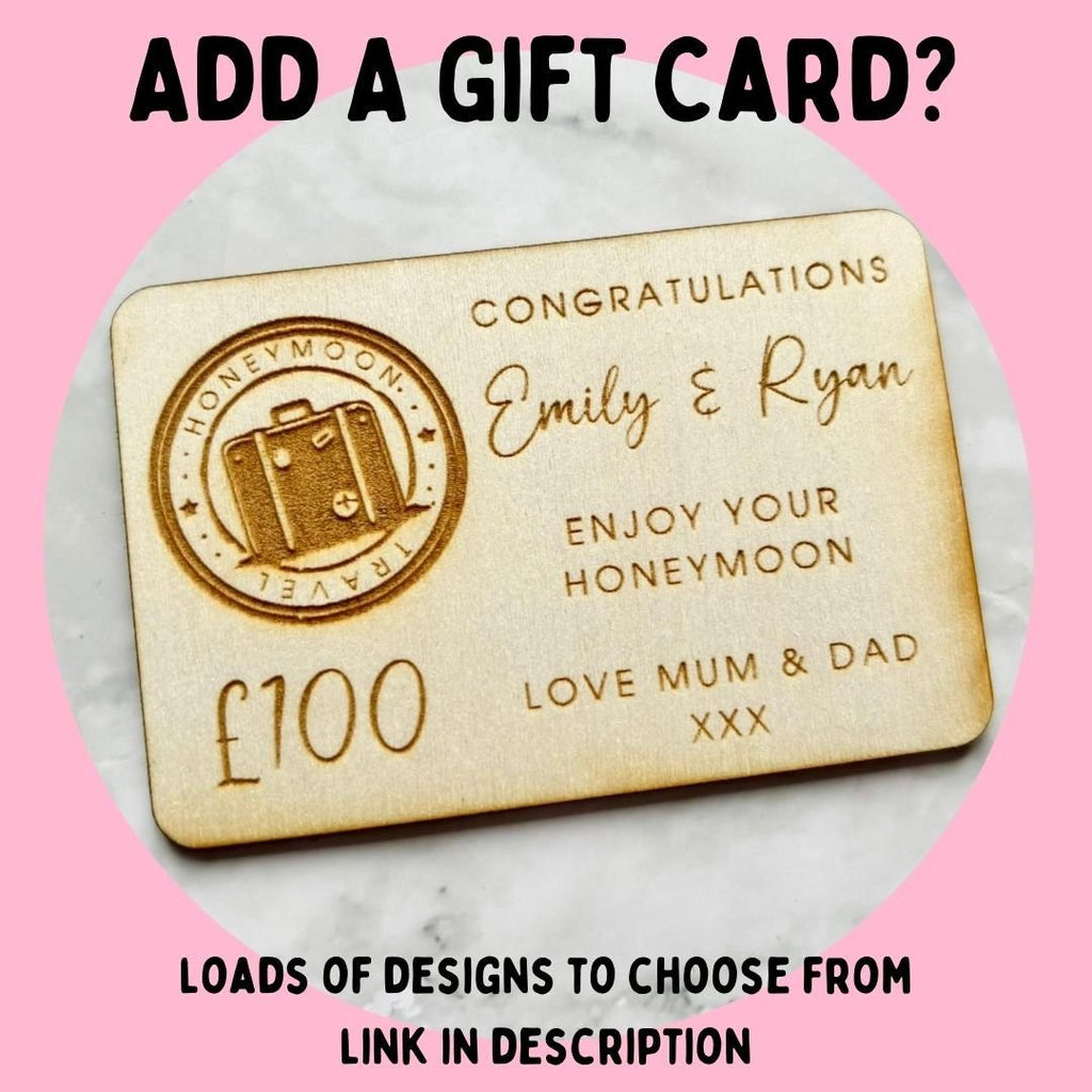 Personalised Home Sweet Home Housewarming Gift Card Holder