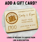 Personalised Home Sweet Home Housewarming Gift Card Holder