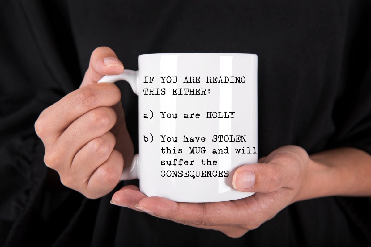 Personalised Joke Stolen Mug