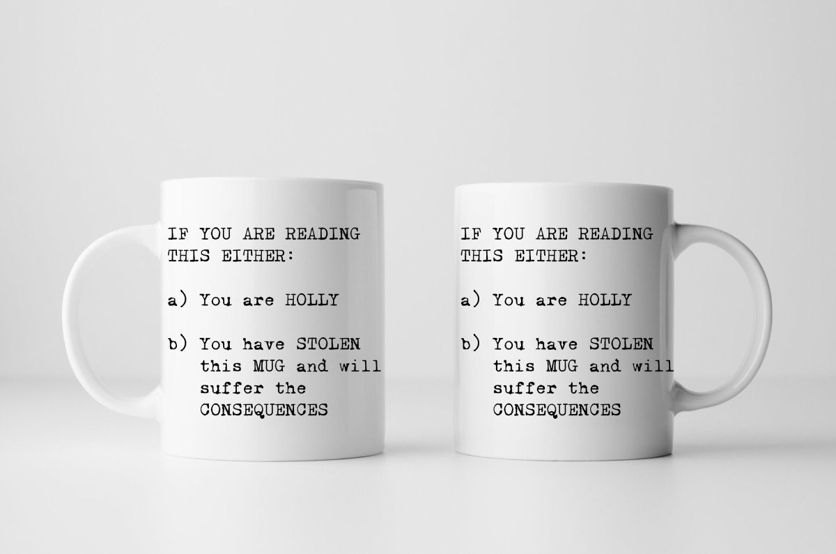 Personalised Joke Stolen Mug