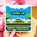 Personalised Level Up Birthday Card with Any Age