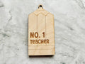 Personalised Number One Teacher Pencil Gift Card Holder