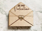 Personalised Valentines Day Envelope Gift Card Holder with Heart