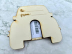 Personalised Wedding Car Gift Card Holder with Just Married Cut Out