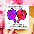 Seduce the Dragon DnD Anniversary Card
