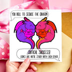 Seduce the Dragon DnD Anniversary Card