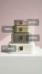 Travel Jewellery Box – Compact Trinket Organizer With Mirror