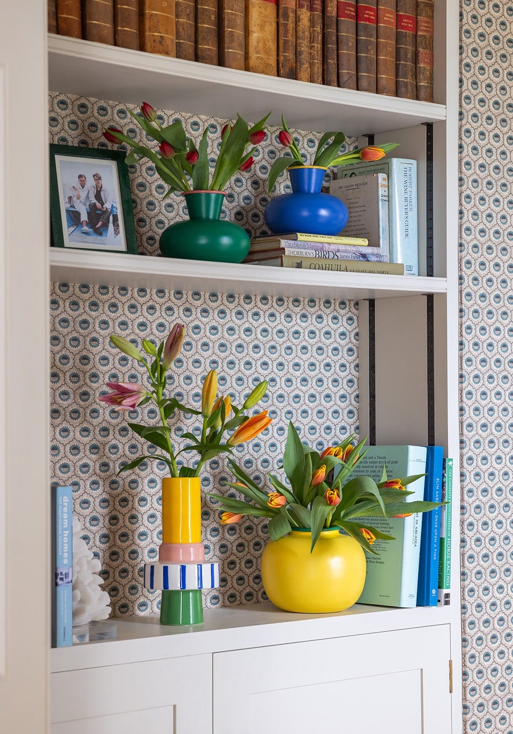 Mid Century Colourful Vase
