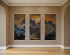 Dark Oriental Forest Tapestry